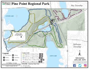 Pine Point Park Winter Trails Map 2018